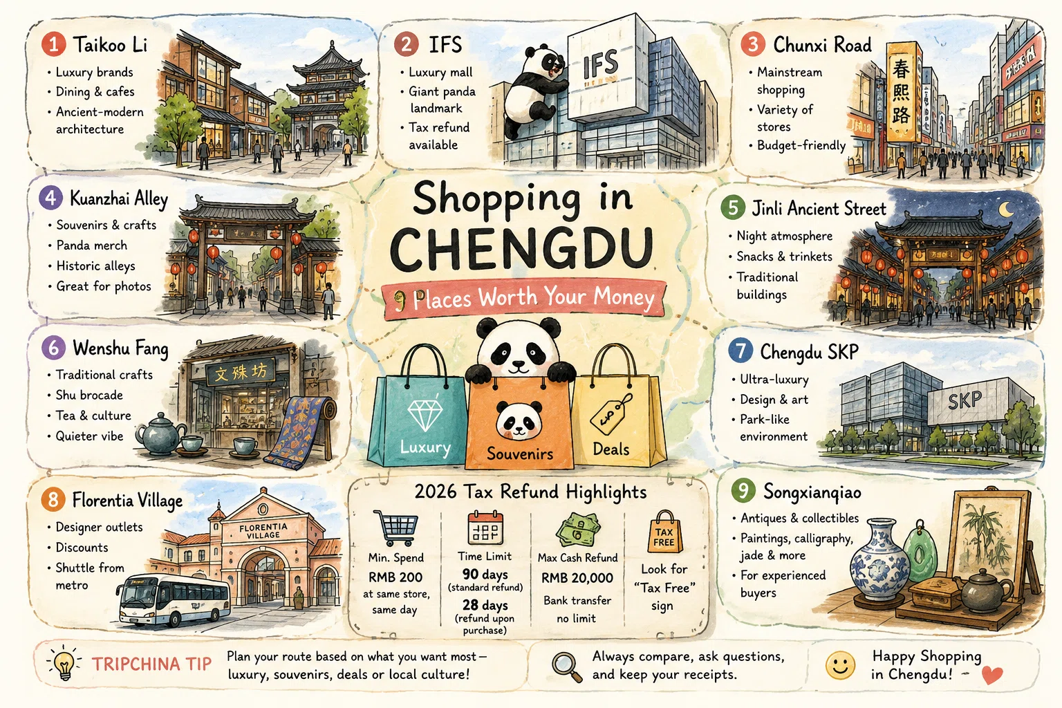 Chengdu shopping guide